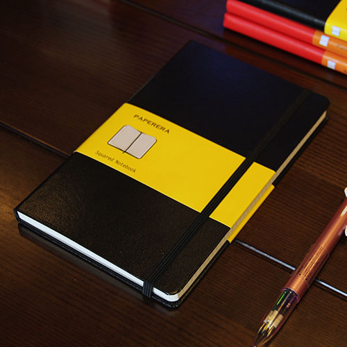 Notebook Dotted A5 - คลาสสิกสำนักงานปกแข็งหนัง planner notebook เครื่องเขียน, fine blank,