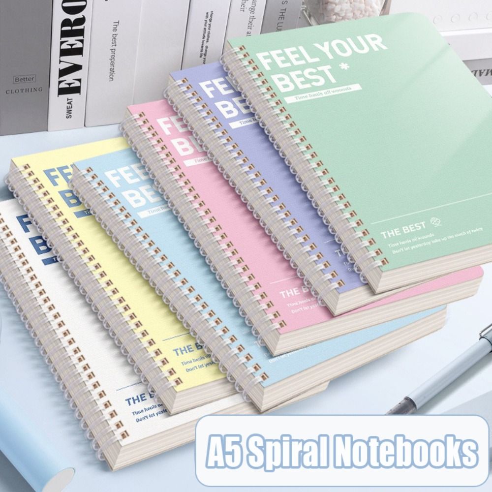 Graph Paper Pad - 60 แผ่น/เล่ม สมุดโน้ตแบบสันเกลียว A5 คุณภาพสูง หน้ากระดาษแบบเจาะรู