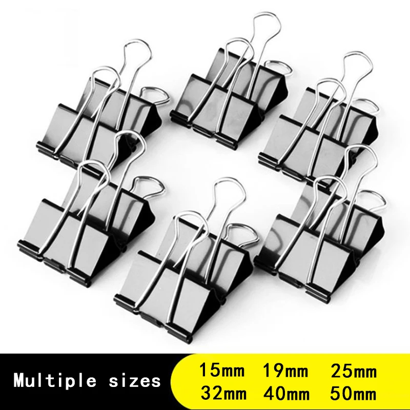 Binder Clip Assorted - คลิปหนีบกระดาษโลหะ 10/20 ชิ้น ขนาด 19 25