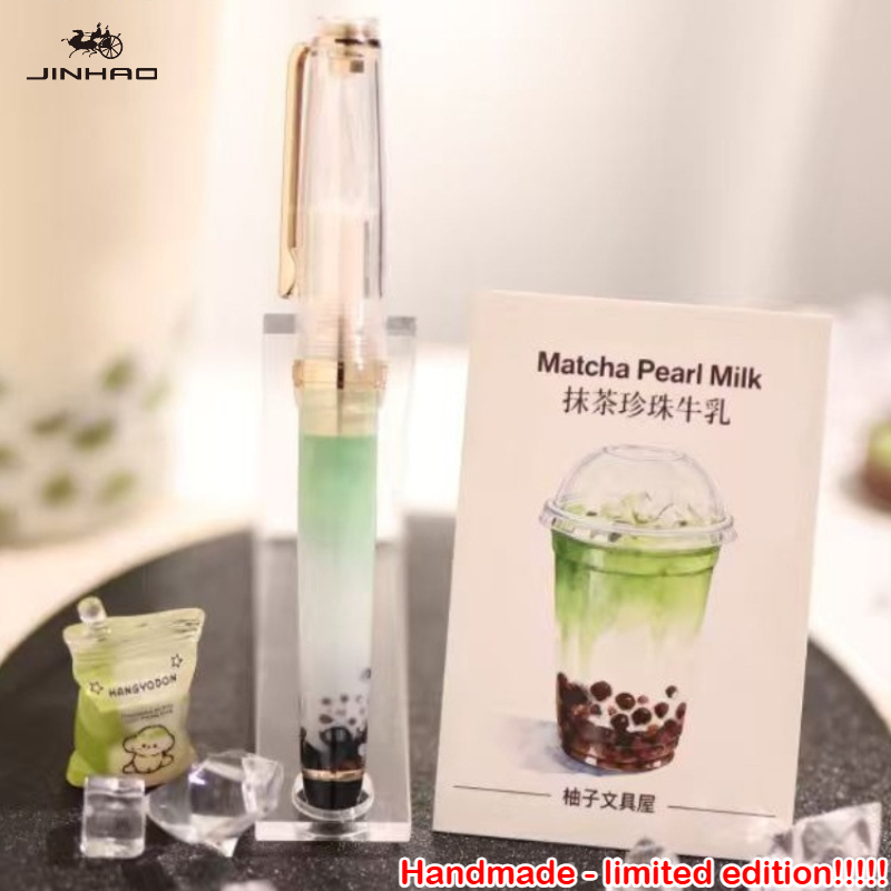 Stationery Supplier - รุ่นลิมิเต็ดเอดิชั่น JINHAO 82 ปากกาแก้วทำมือสีมัทฉะเพิร์ล มิลค์เขียนลื่น เครื่องเขียน
