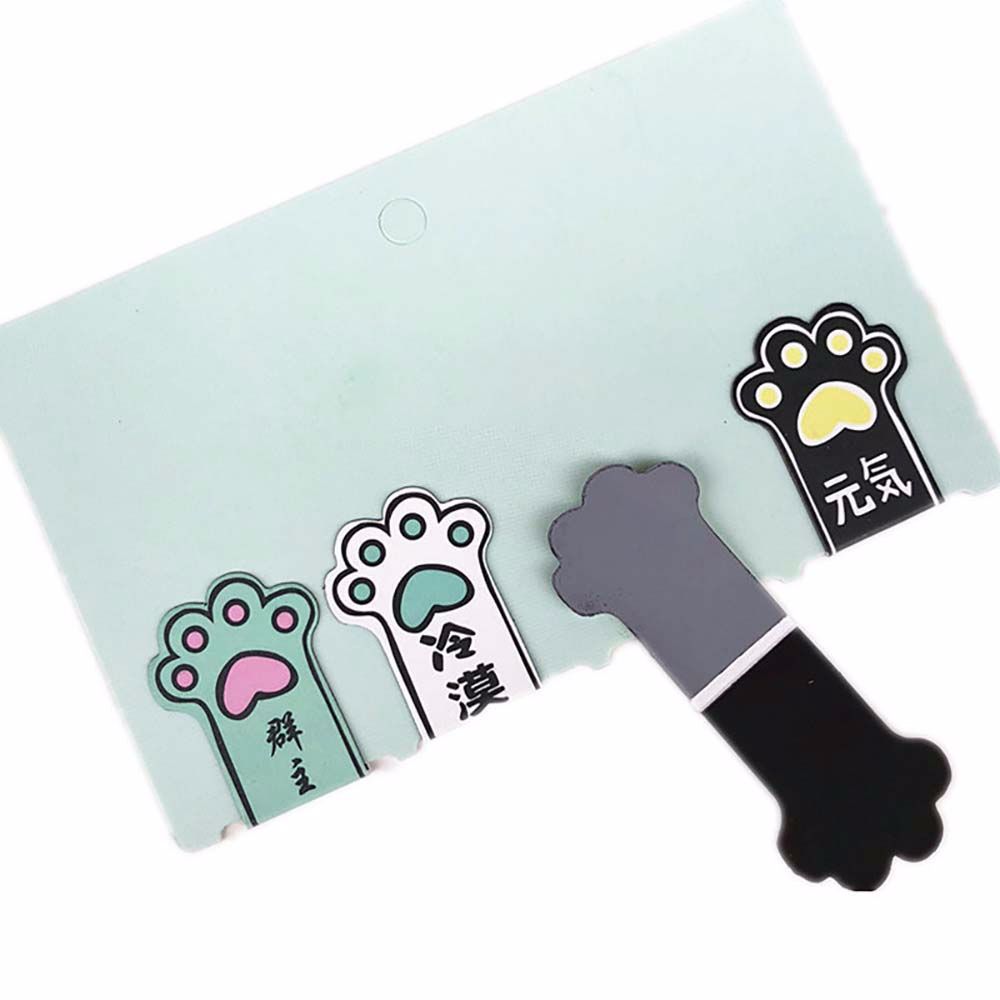 Paperclip Magnetic Set - รางวัลนักเรียน 4 ชิ้น/ชุด คลิปการ์ตูน อุปกรณ์สำนักงาน อุปกรณ์การเรียน