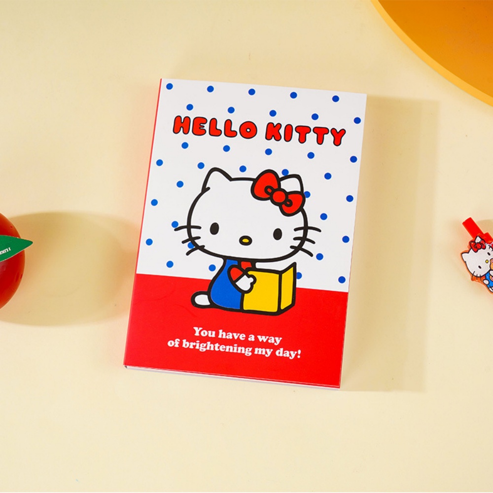Stationery Office Items List - สมุดบันทึกตารางงานประจำวันลายซานริโอ้ เฮลโล คิตตี้ ของแท้ 100 แผ่น