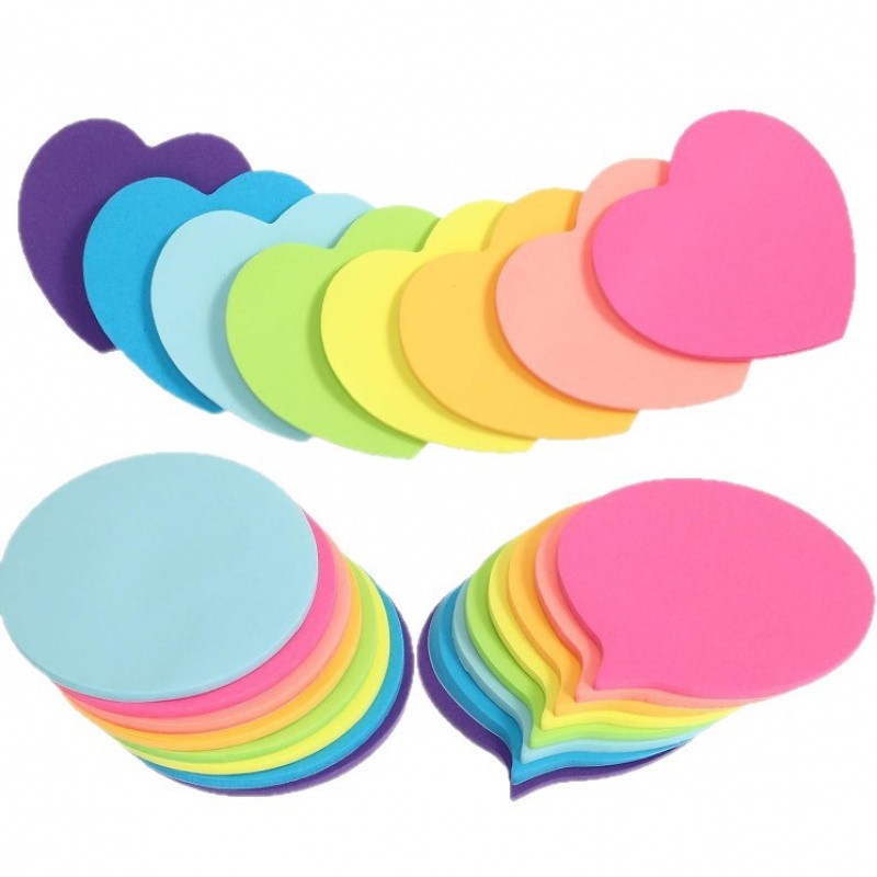 Total Stationery & Office Supply - 【สมุดโน้ตรูปหัวใจ 3 แบบ】รวม 720 แผ่น (8