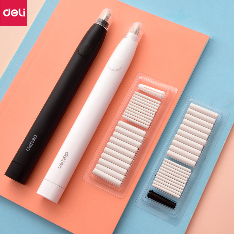 Rubber Eraser Kneaded - Deli ยางลบไฟฟ้าภาพวาดดินสอ Mechanical น่ารัก Kneaded ยางลบสำหรับเด็กโรงเรียนอุปกรณ์สำนักงานยางดินสอยางลบ