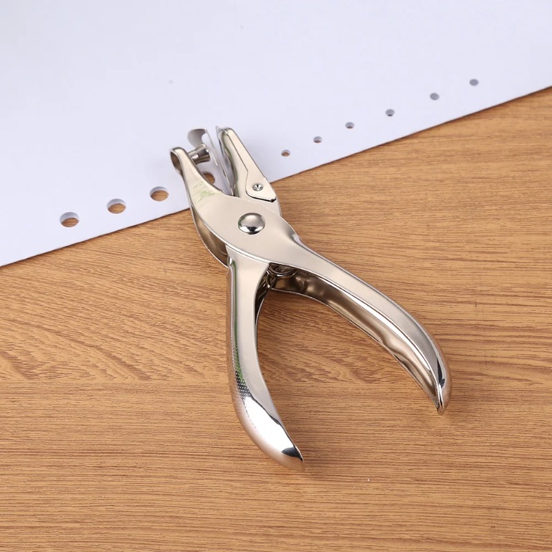 Paper Punch 3 Hole - เครื่องเจาะรูแบบพกพา ขนาด 3/6 มม. เจาะรูเดียว สำหรับงานกระดาษ