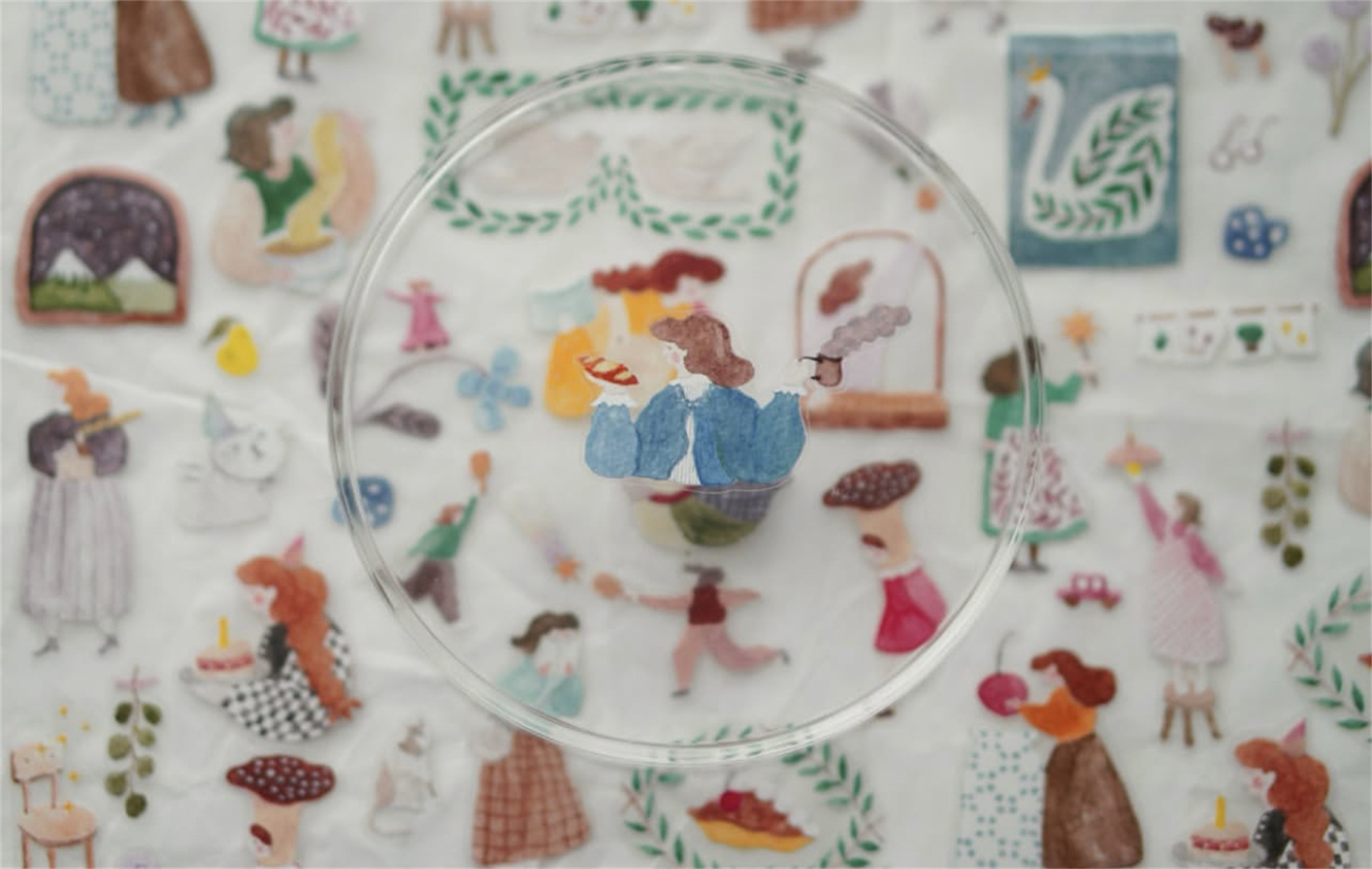 Washi Tape Set - 1 ห่วง Ivy Snow Vintage วันน่ารัก