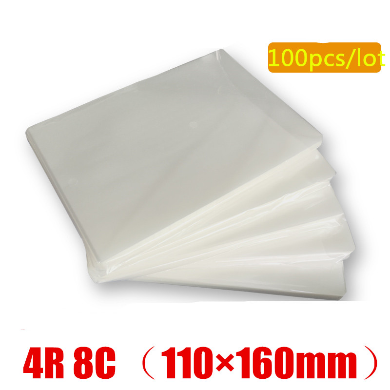Document Laminator Pouch - Hot 100ชิ้น/ล็อตDeliเครื่องเคลือบบัตรฟิล์ม4R 8C 6นิ้ว (110X160มม.) ขนาด70