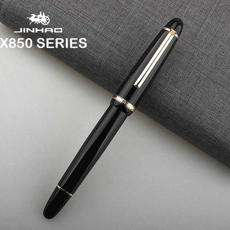 Stationery Supply Business - 1/5 PCS JINHAO X850 Fountain ปากกาสีดําทอง
