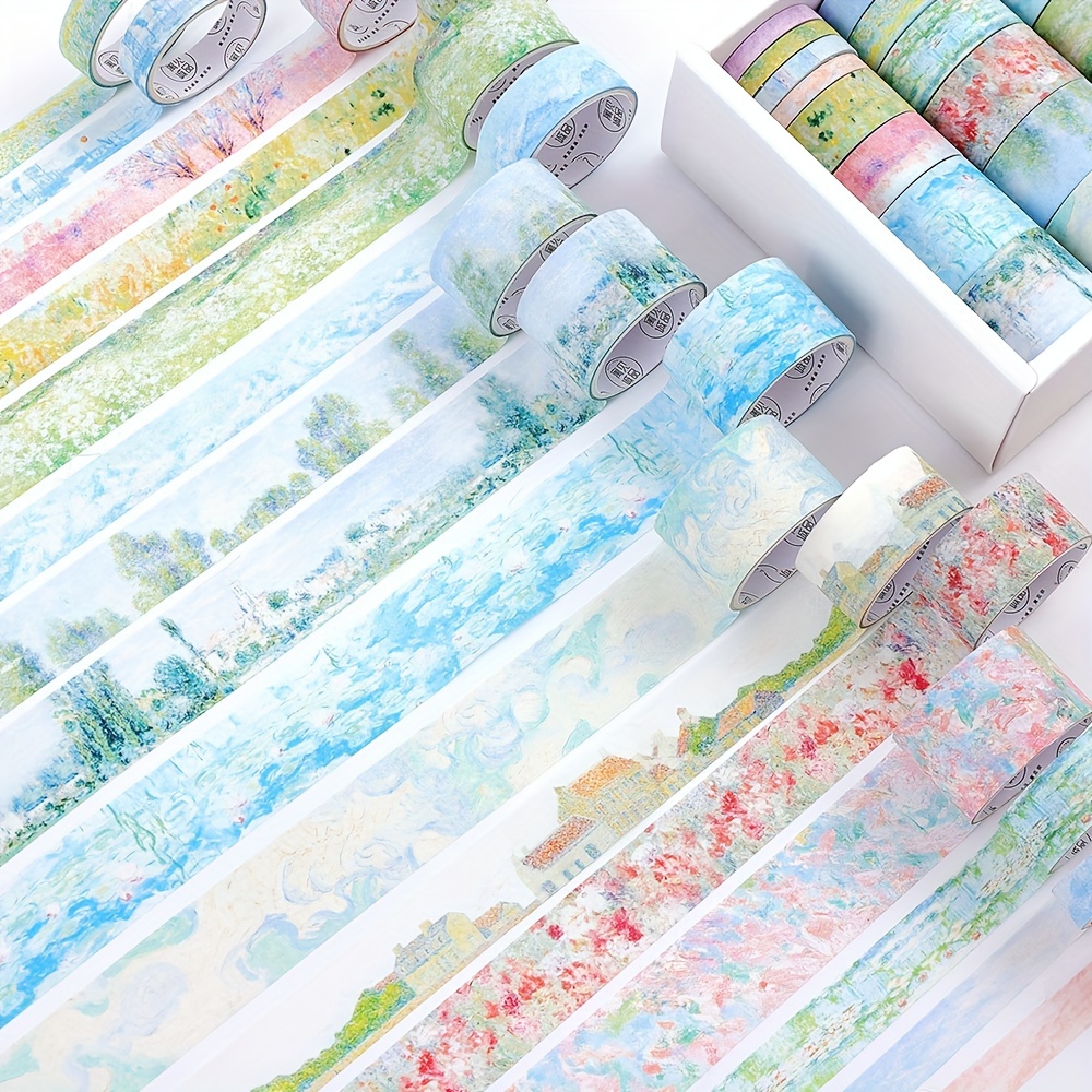 Stationery Supply - ชุดเทปวาชิลายวินเทจ 20 ม้วน 5 ขนาด กว้าง