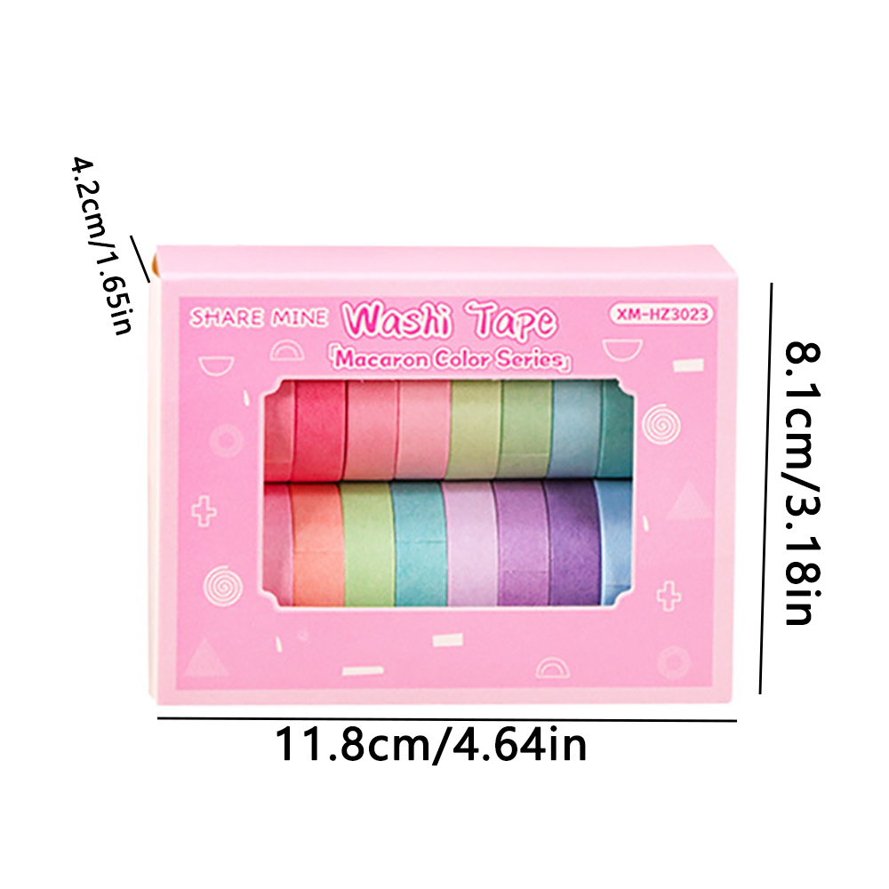 20 ม้วนวาชิเทปเซ็ตเทปวาดภาพเพช - Washi Tape Set บทวิจารณ์และราคา