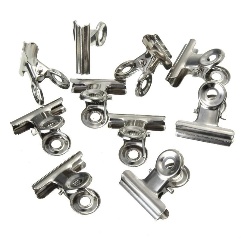 ราคาไม่แพง 10 ชิ้น Silver Tone - Binder Clip Assorted บทวิจารณ์และราคา