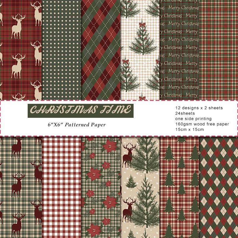 1 ชุด Vintage Merry Christmas  - Graph Paper Pad บทวิจารณ์และราคา