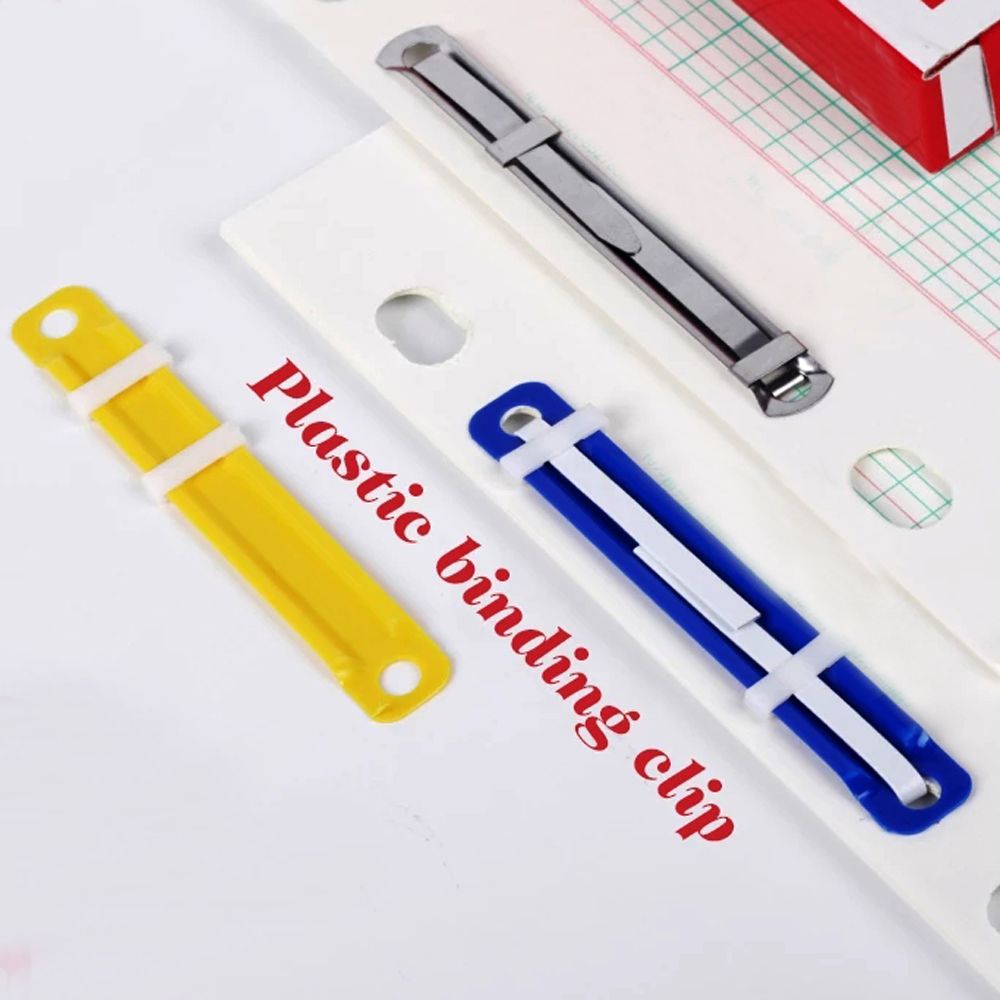 50ชิ้น/เซ็ตแฟ้มกระดาษยึดพลาสติ - Binder Clip Assorted บทวิจารณ์และราคา