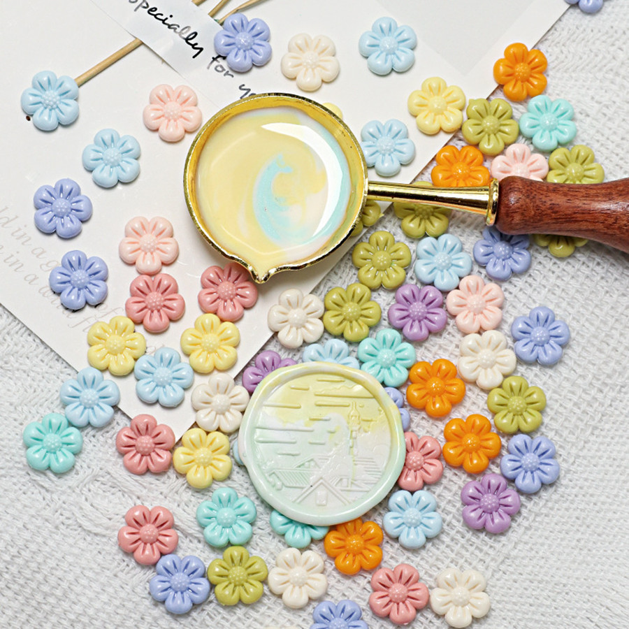 150 ชิ้น/ถุงดอกไม้รูปขี้ผึ้งปิ - Wax Seal Stamp Kit บทวิจารณ์และราคา