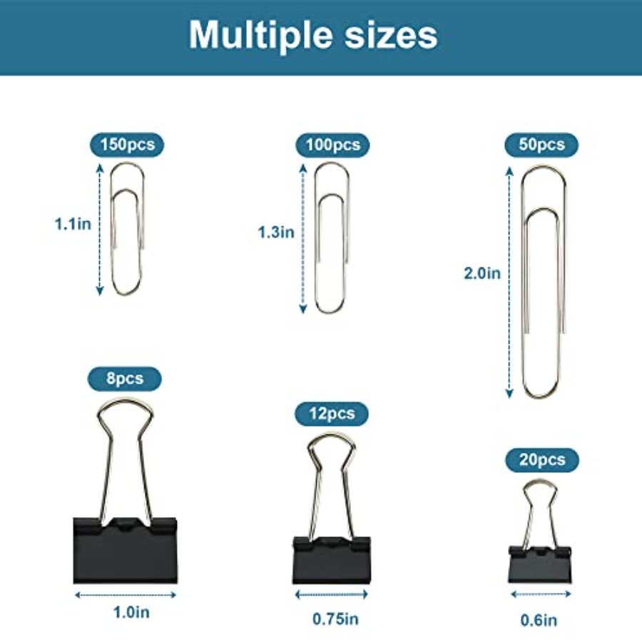 ชุดคลิปหนีบกระดาษขนาดต่างๆ และ - Binder Clip Assorted บทวิจารณ์และราคา