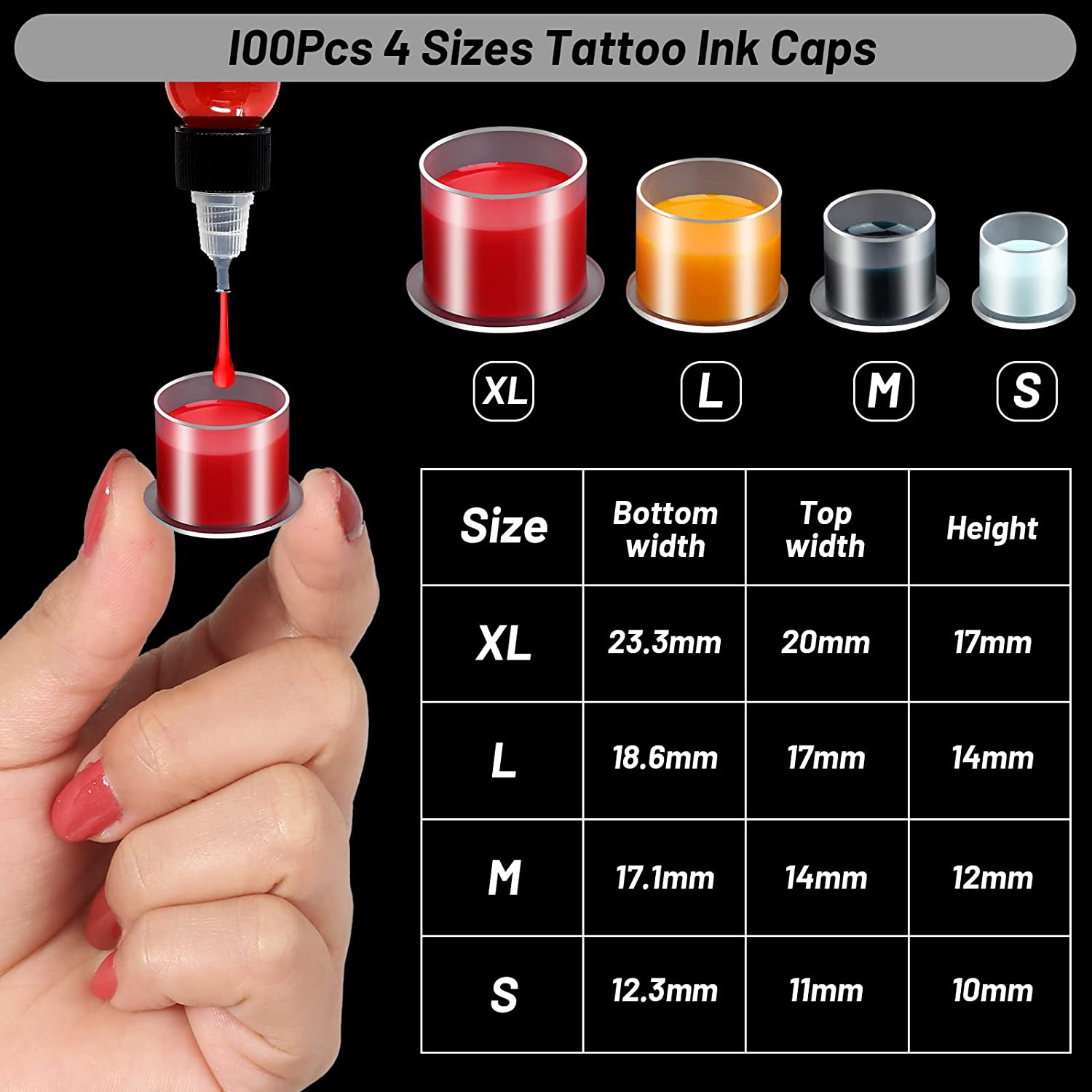ถ้วยใส่หมึกสักลายแบบใช้แล้วทิ้ - Calligraphy Ink Bottle บทวิจารณ์และราคา
