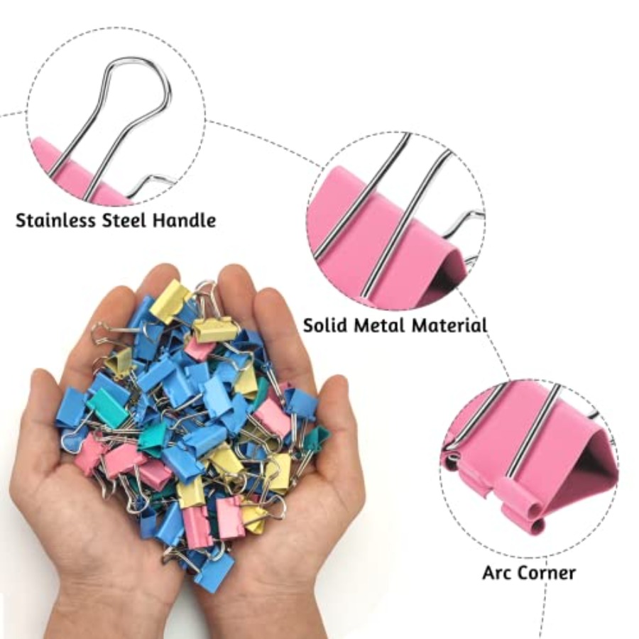 คลิปหนีบกระดาษ 120 แพ็ค ขนาด 0 - Binder Clip Assorted บทวิจารณ์และราคา