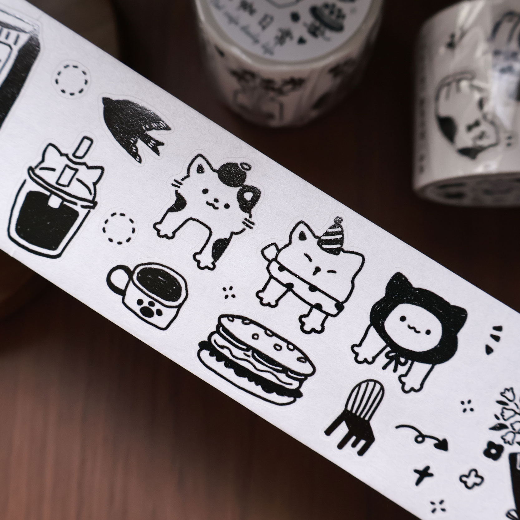YiEr Studio Vintage Daily Cat' - Washi Tape Set บทวิจารณ์และราคา