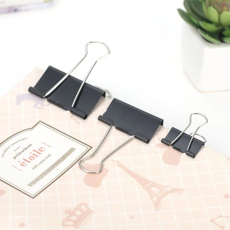 คลิปหนีบกระดาษโลหะ 10/20 ชิ้น  - Binder Clip Assorted บทวิจารณ์และราคา