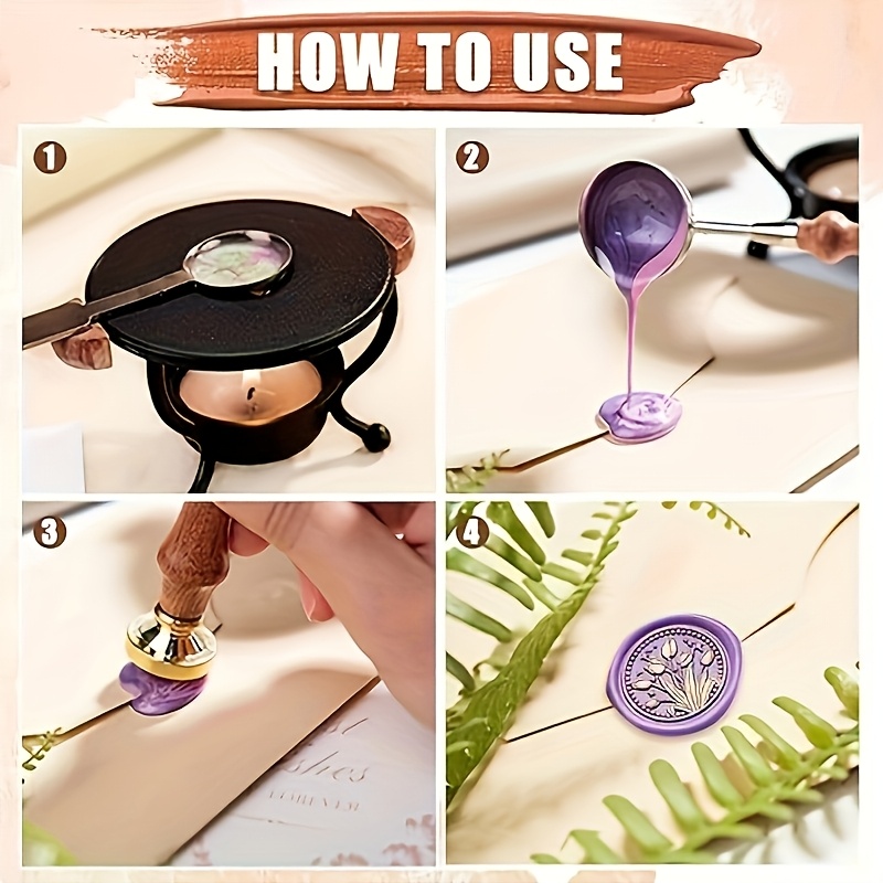 ชุดตราประทับขี้ผึ้ง 21 ชิ้น หล - Wax Seal Stamp Kit บทวิจารณ์และราคา