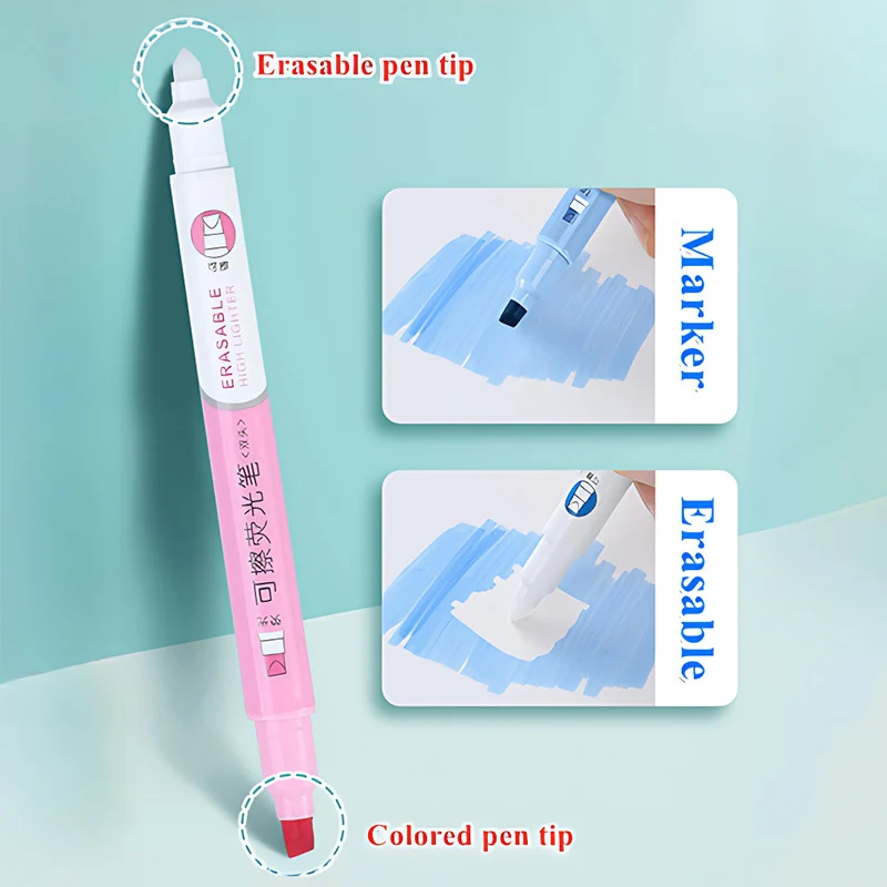 6 สี Erasable Highlighters ชุด - Highlighter Set Pastel บทวิจารณ์และราคา