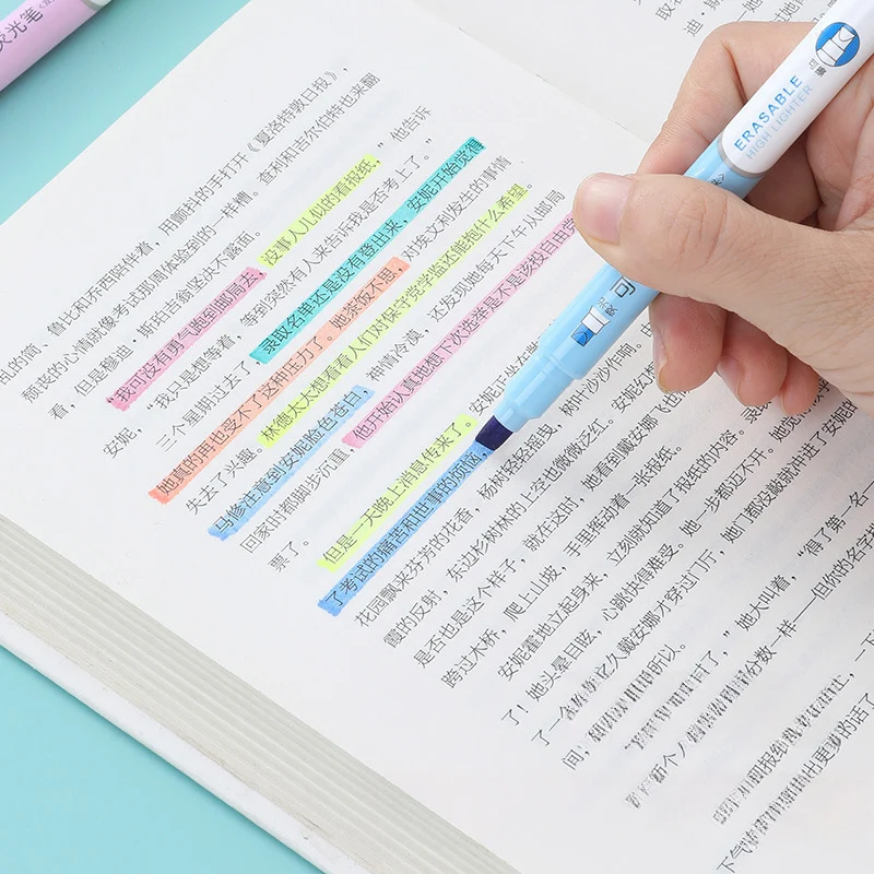 6 สี Erasable Highlighters ชุด - Highlighter Set Pastel บทวิจารณ์และราคา