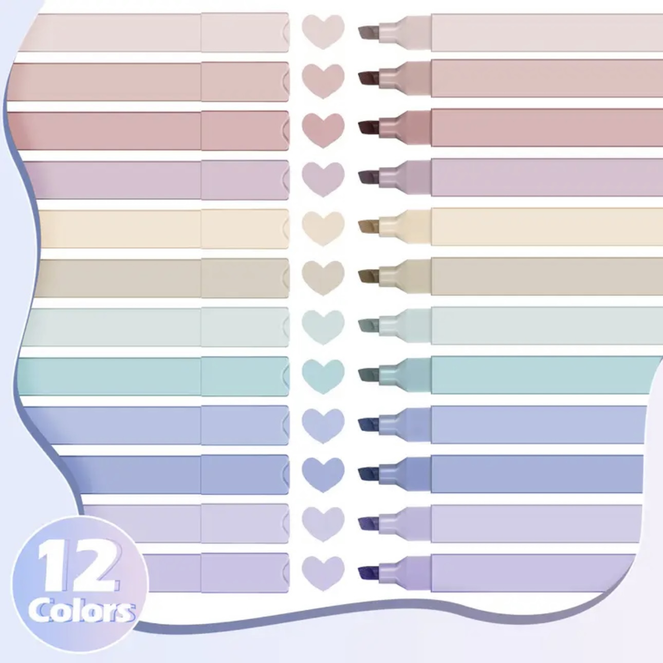 ชุดปากกาไฮไลท์สวยงาม 12/60 ชิ้ - Highlighter Set Pastel บทวิจารณ์และราคา