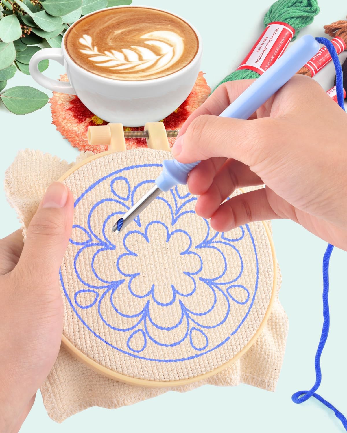 6pcs Punch เข็มเย็บปักถักร้อยช - Graph Paper Pad บทวิจารณ์และราคา