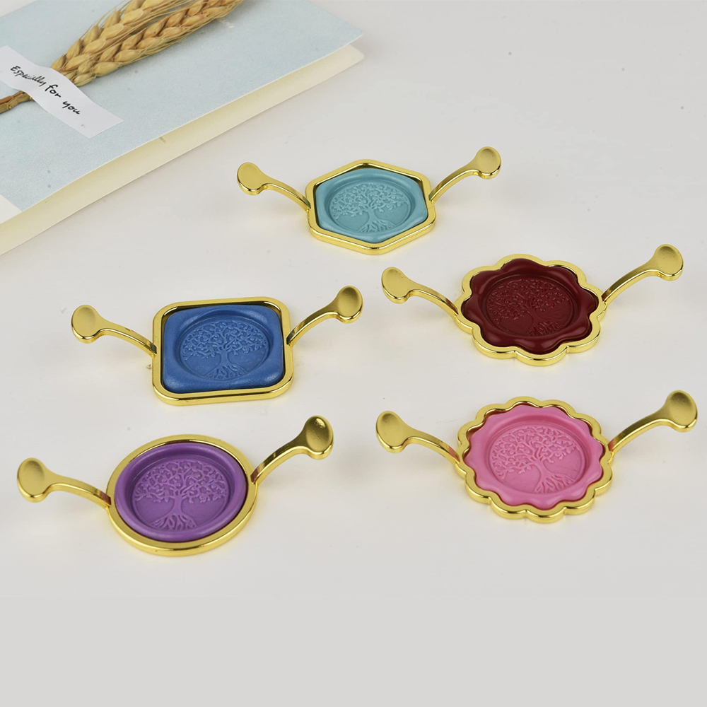 5-Pack หกเหลี่ยมสแควร์โลหะ WAX - Wax Seal Stamp Kit บทวิจารณ์และราคา