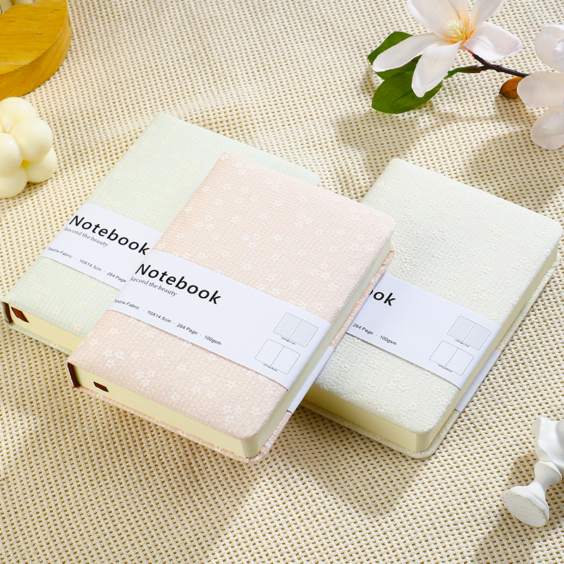 สมุดโน้ตผ้าพกพาขนาด A6 ลายจุดด - Notebook Dotted A5 บทวิจารณ์และราคา