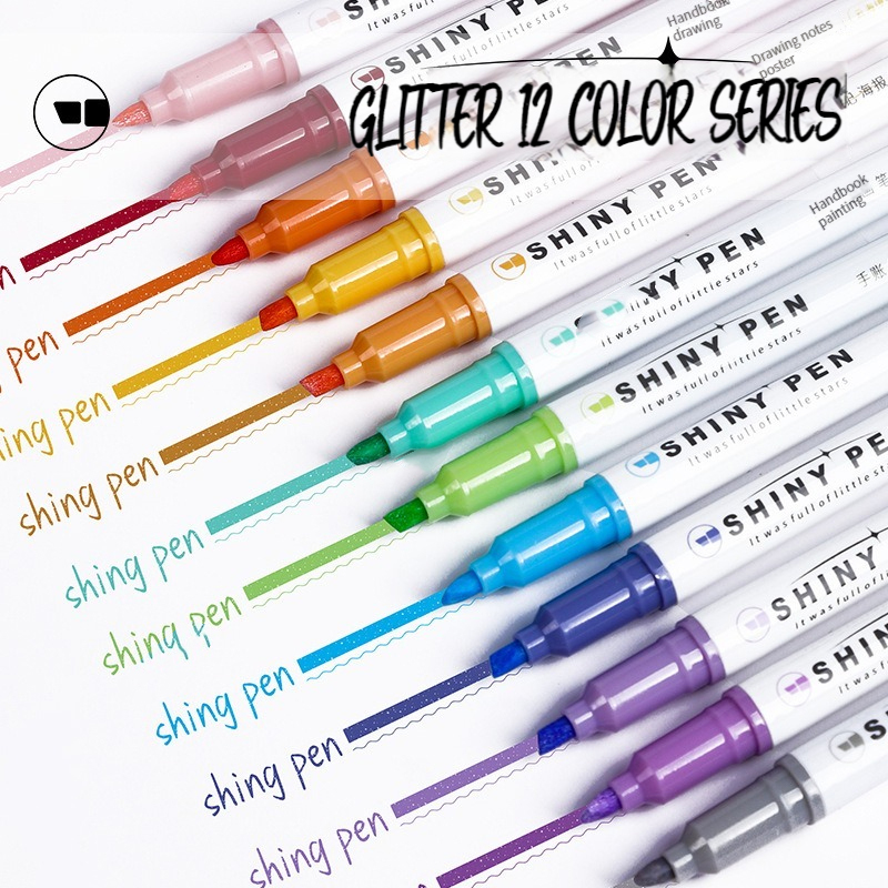 4 สี/ชุดกลิตเตอร์ปากกาเน้นข้อค - Highlighter Set Pastel บทวิจารณ์และราคา