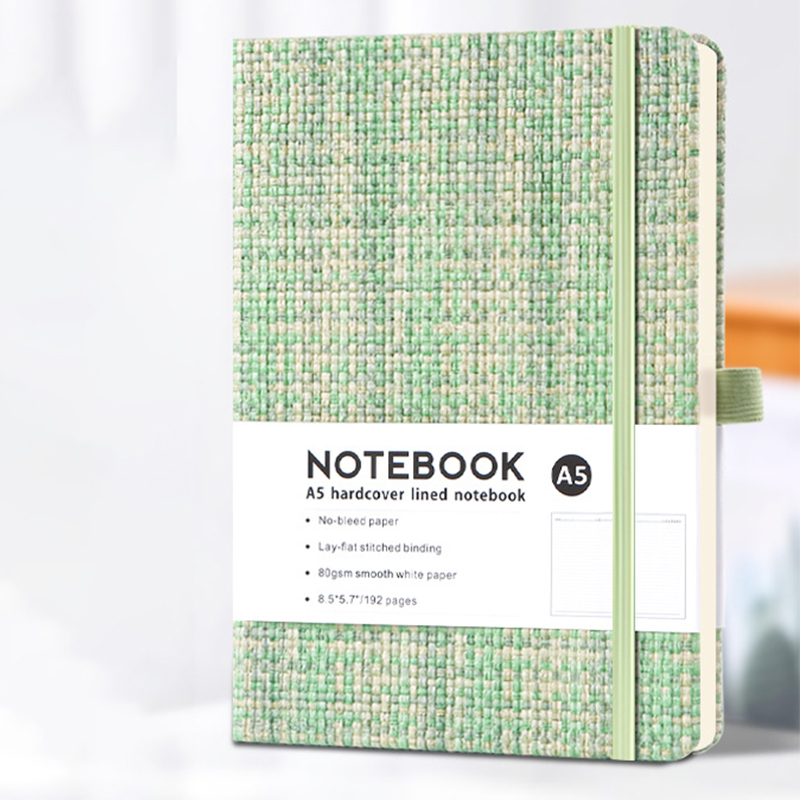 A5 สมุดบันทึกเลียนแบบผ้าลินินป - Notebook Dotted A5 บทวิจารณ์และราคา