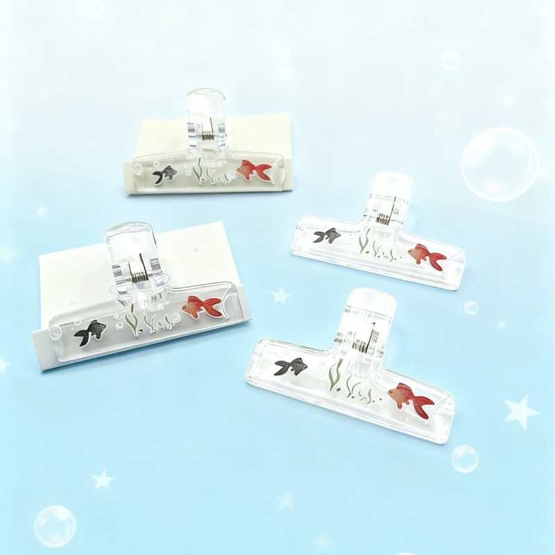 คลิปหนีบกระดาษอะคริลิคใส 1 ชิ้ - Binder Clip Assorted บทวิจารณ์และราคา