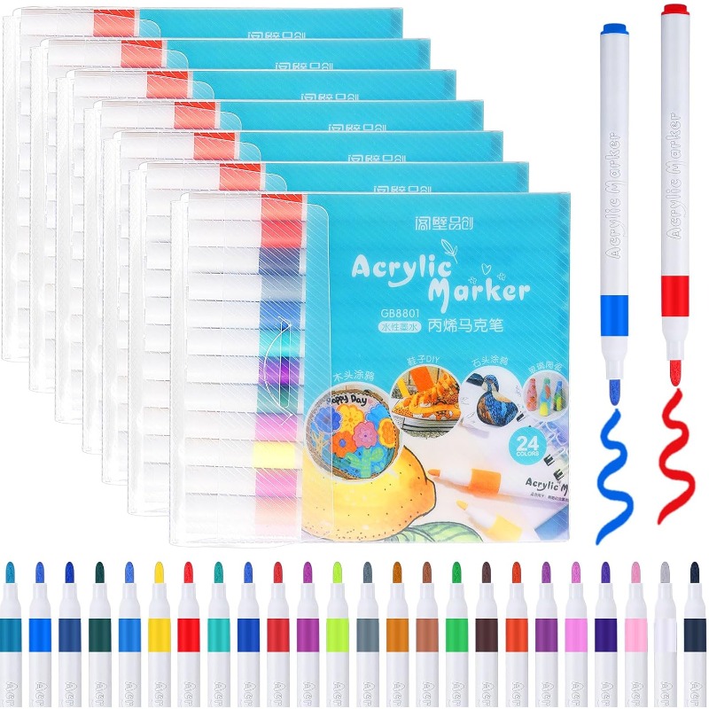 ปากกาสีอะคริลิค 12/24/36 สี หั - Highlighter Set Pastel บทวิจารณ์และราคา