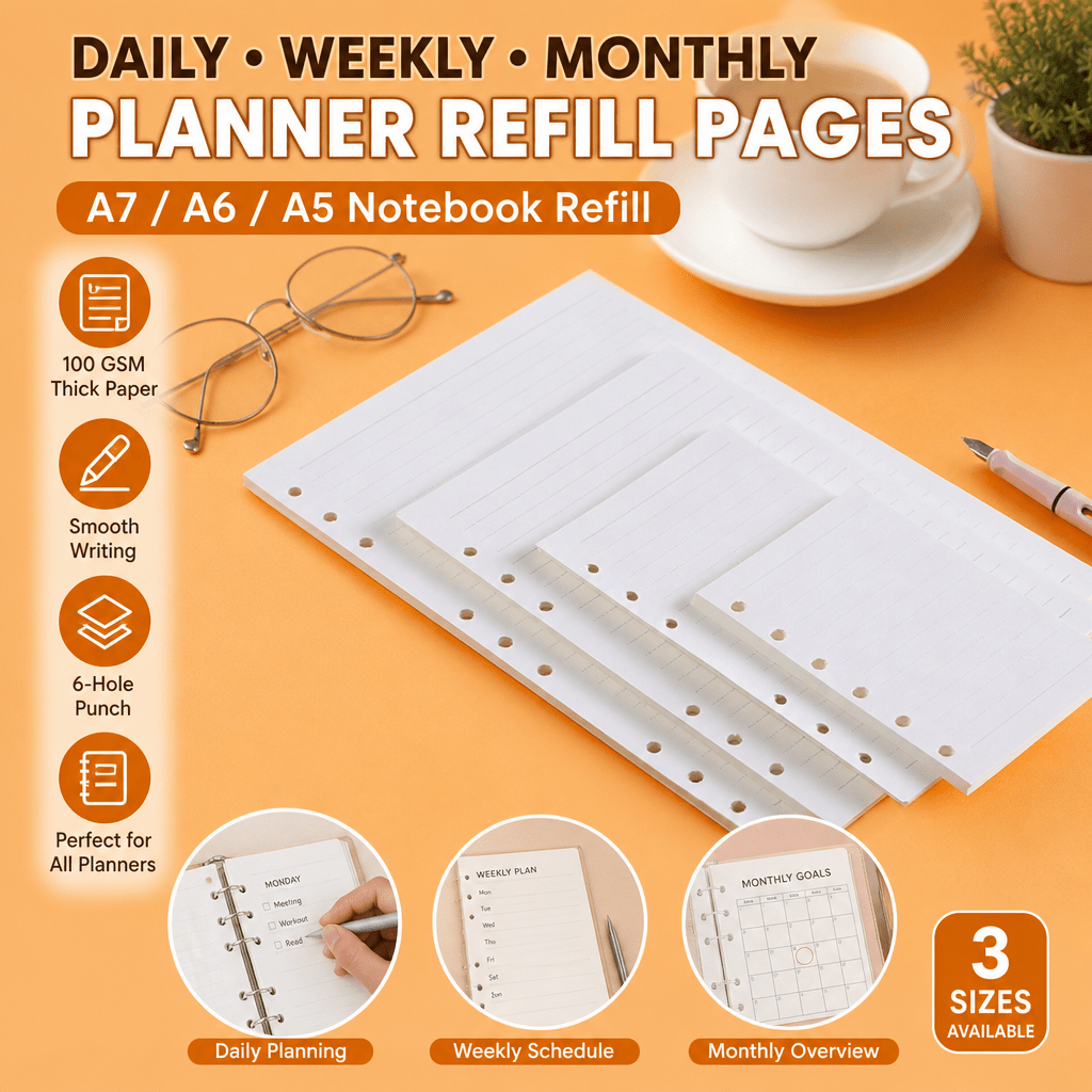 แผ่นรีฟิลสำหรับสมุดแพลนเนอร์ A - Notebook Dotted A5 บทวิจารณ์และราคา