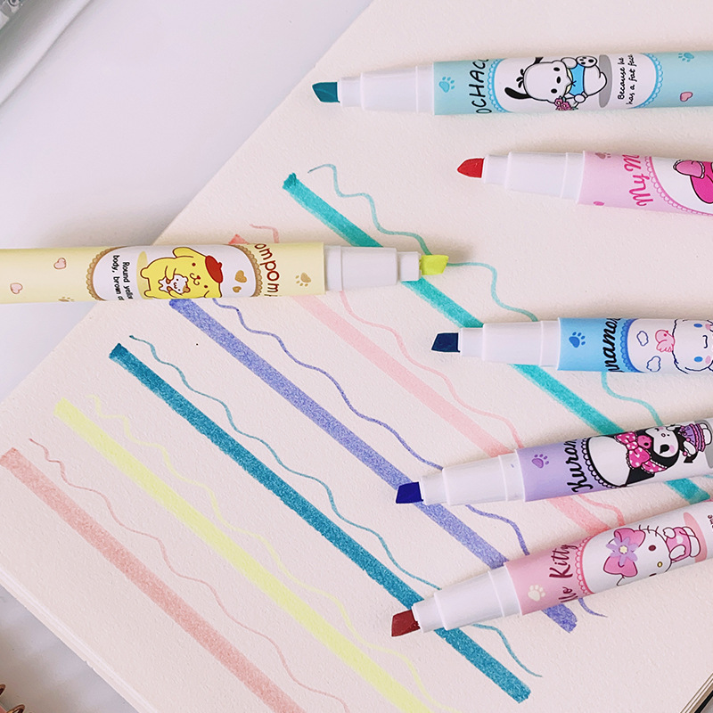 6 ชิ้น ซานริโอ เฮลโล คิตตี้ ไฮ - Highlighter Set Pastel บทวิจารณ์และราคา