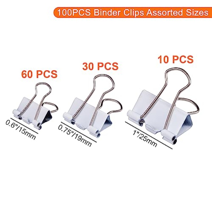 คลิปหนีบกระดาษหลากขนาด ชุดคลิป - Binder Clip Assorted บทวิจารณ์และราคา