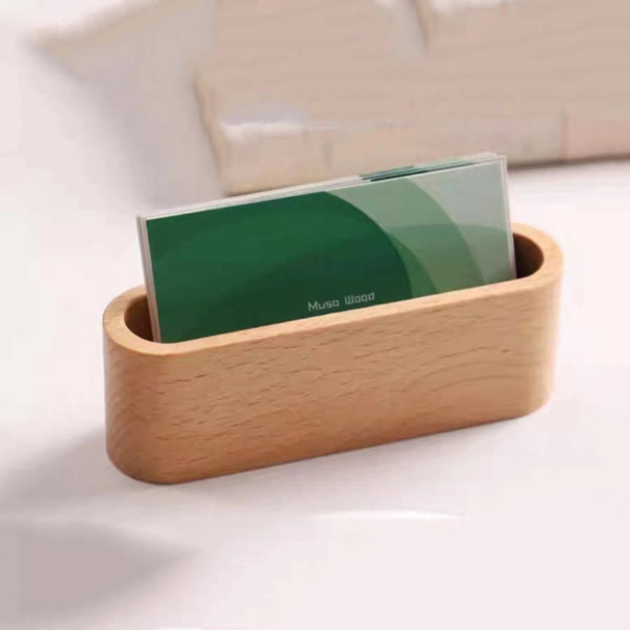 ที่ใส่นามบัตรไม้ ที่ใส่บันทึก  - Stationery Supply Business บทวิจารณ์และราคา
