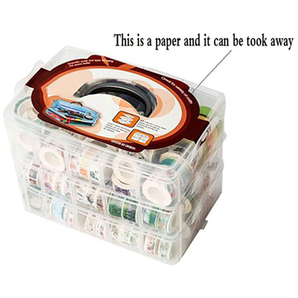 กล่องเก็บเทปวาชิ 3 ชั้น 30 ช่อ - Washi Tape Set บทวิจารณ์และราคา