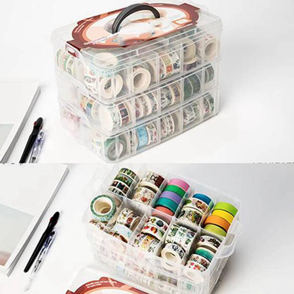 กล่องเก็บเทปวาชิ 3 ชั้น 30 ช่อ - Washi Tape Set บทวิจารณ์และราคา