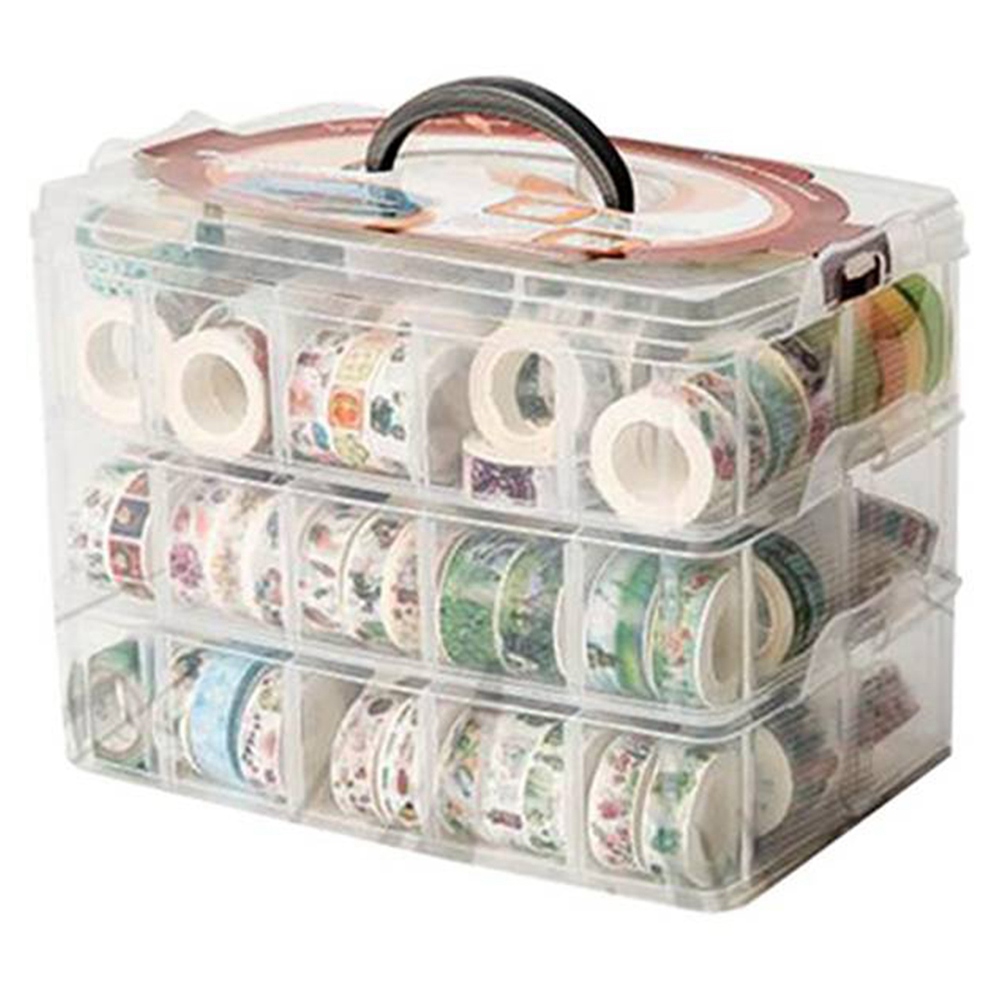 กล่องเก็บเทปวาชิ 3 ชั้น 30 ช่อ - Washi Tape Set บทวิจารณ์และราคา