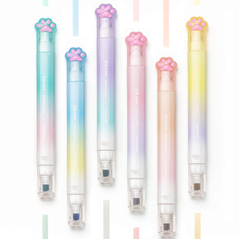 6 ชิ้น ชุดปากกาเน้นข้อความคาวา - Highlighter Set Pastel บทวิจารณ์และราคา