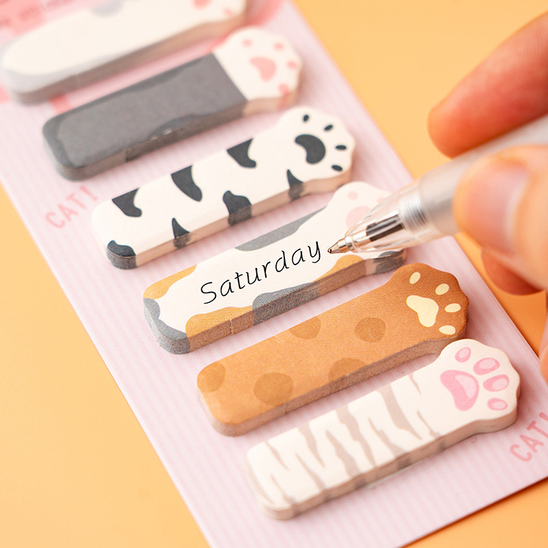 สติกเกอร์โน้ตแมวน่ารัก 40 แพ็ค - Stationery Office Items List บทวิจารณ์และราคา