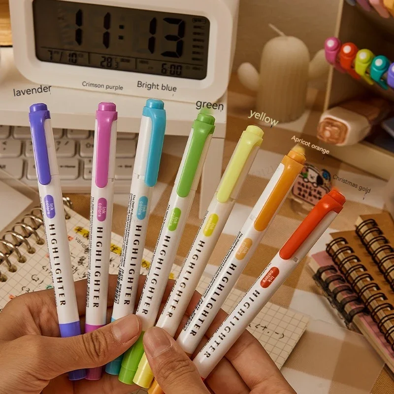 ชุดปากกาเน้นข้อความสองหัว 5 สี - Highlighter Set Pastel บทวิจารณ์และราคา
