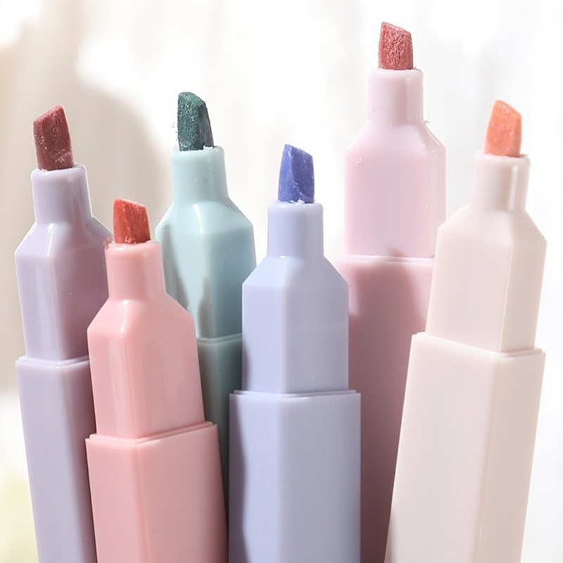 6 ชิ้น/เซ็ตสีพาสเทล Highlighte - Highlighter Set Pastel บทวิจารณ์และราคา