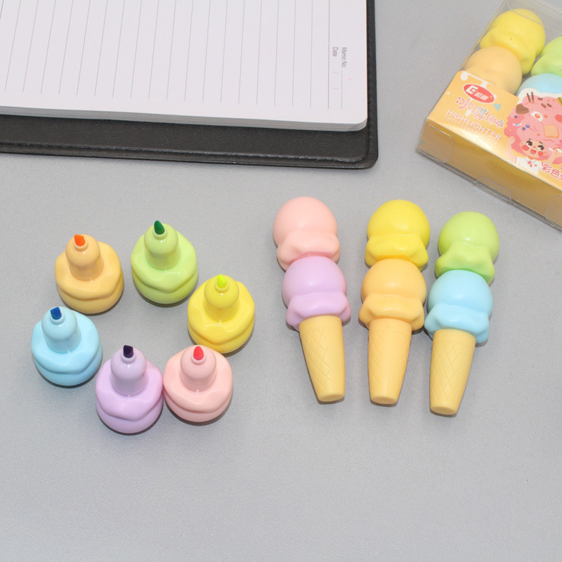 ไฮไลท์เตอร์สีลูกกวาดใส่ไอศกรีม - Highlighter Set Pastel บทวิจารณ์และราคา