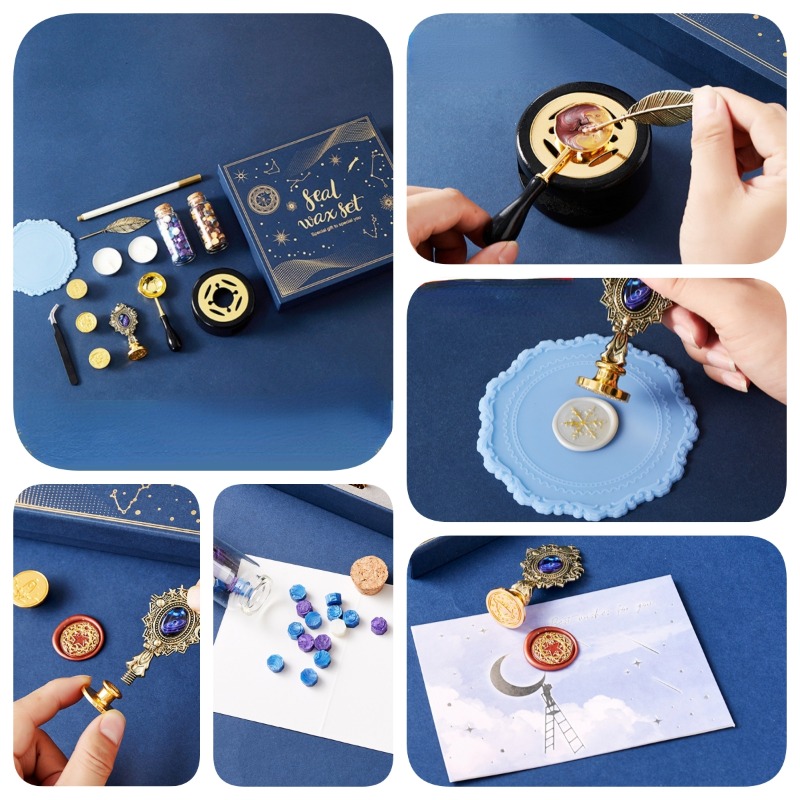 ชุดตราประทับเคลือบแลคเกอร์ลายด - Wax Seal Stamp Kit บทวิจารณ์และราคา