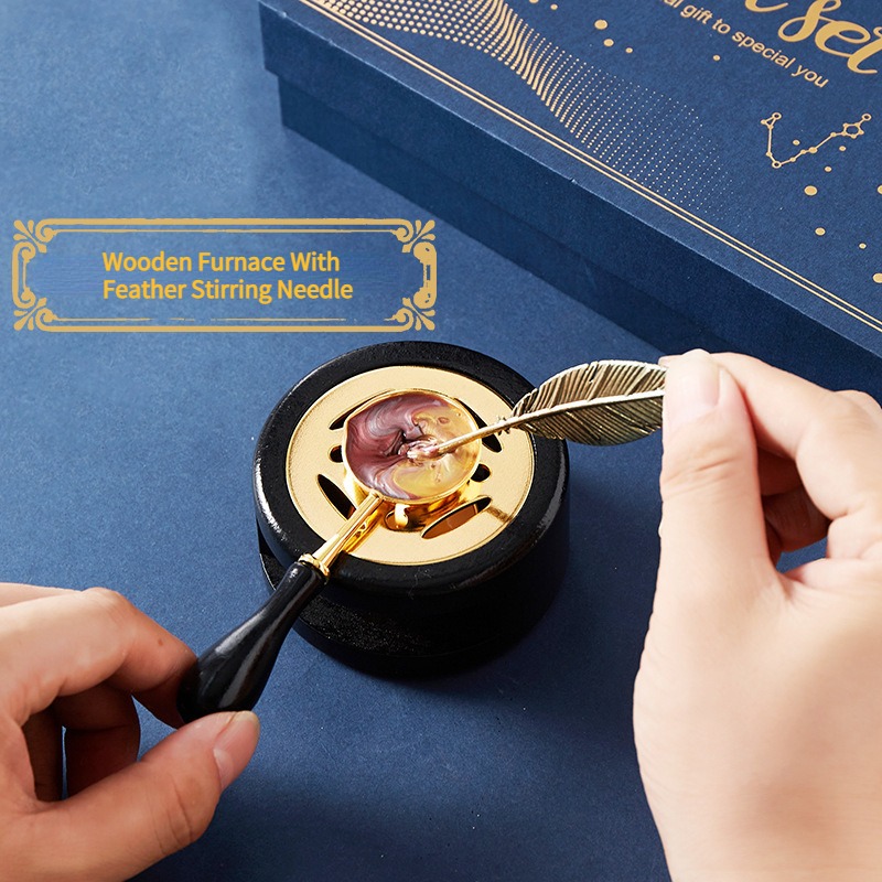ชุดตราประทับเคลือบแลคเกอร์ลายด - Wax Seal Stamp Kit บทวิจารณ์และราคา