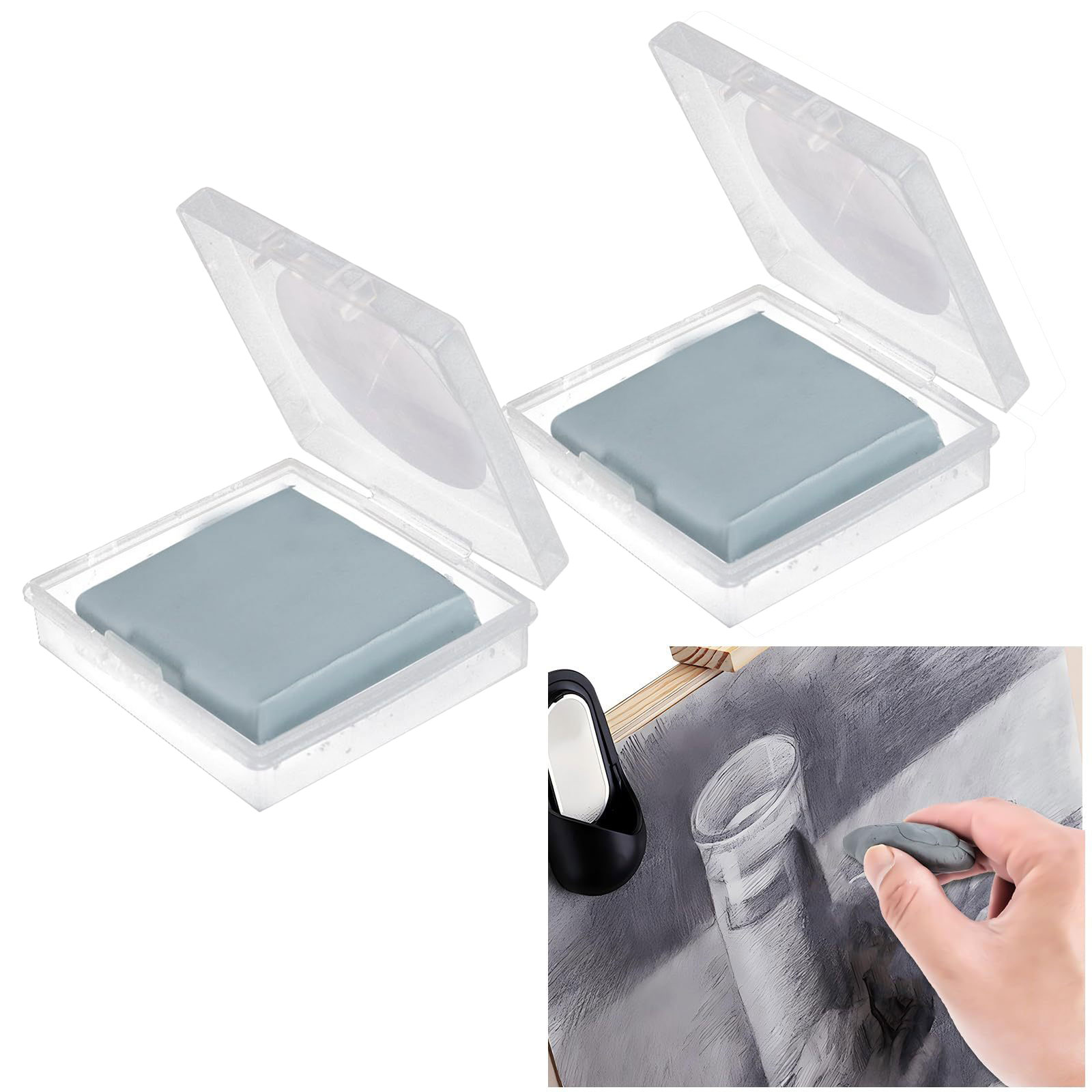 ยางลบแบบนุ่มสำหรับศิลปิน 2 ชิ้ - Rubber Eraser Kneaded บทวิจารณ์และราคา